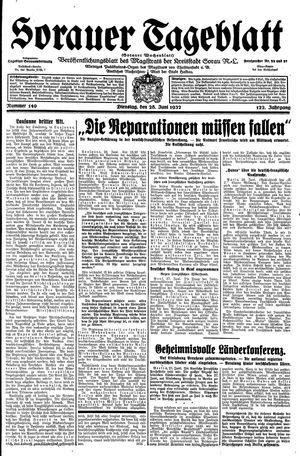 Sorauer Tageblatt vom 28.06.1932