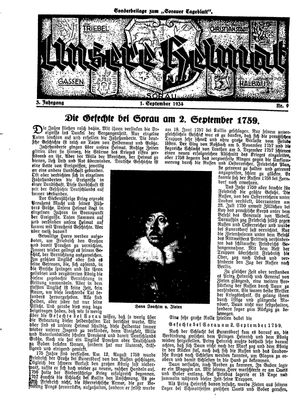 Sorauer Tageblatt vom 01.09.1934
