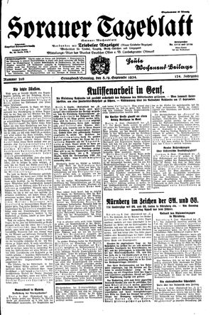 Sorauer Tageblatt on Sep 8, 1934