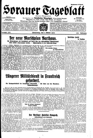 Sorauer Tageblatt vom 04.10.1934