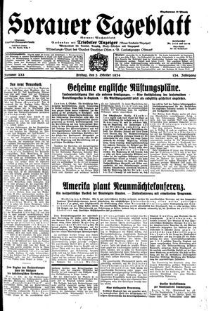 Sorauer Tageblatt vom 05.10.1934