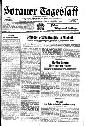 Sorauer Tageblatt vom 06.10.1934