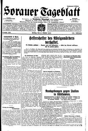 Sorauer Tageblatt vom 12.10.1934