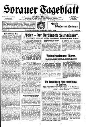 Sorauer Tageblatt vom 27.10.1934