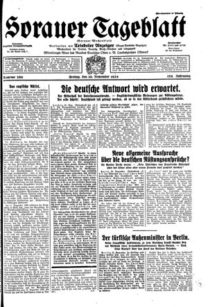 Sorauer Tageblatt on Nov 30, 1934