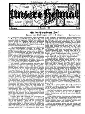 Sorauer Tageblatt vom 01.12.1934