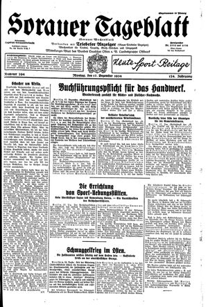 Sorauer Tageblatt vom 17.12.1934