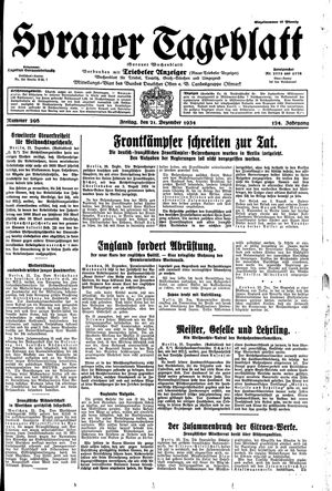 Sorauer Tageblatt vom 21.12.1934