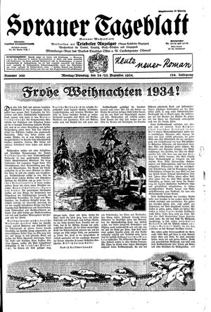 Sorauer Tageblatt vom 24.12.1934