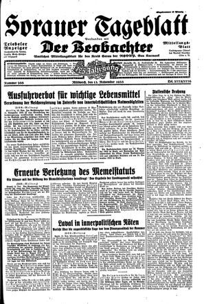 Sorauer Tageblatt vom 13.11.1935