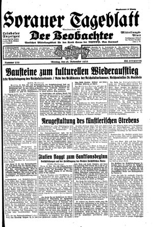 Sorauer Tageblatt vom 18.11.1935