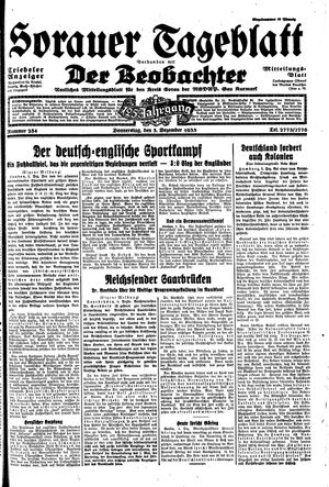 Sorauer Tageblatt vom 05.12.1935