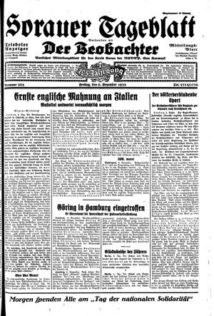 Sorauer Tageblatt vom 06.12.1935
