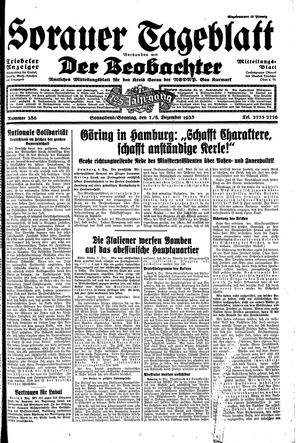 Sorauer Tageblatt vom 07.12.1935