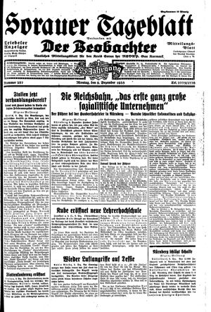 Sorauer Tageblatt vom 09.12.1935