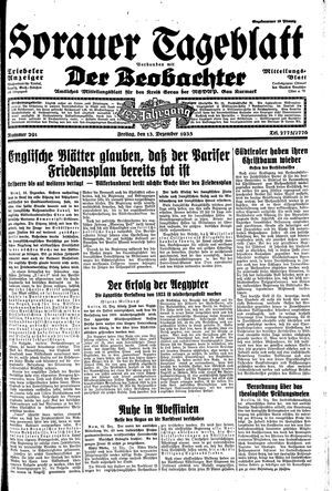 Sorauer Tageblatt vom 13.12.1935