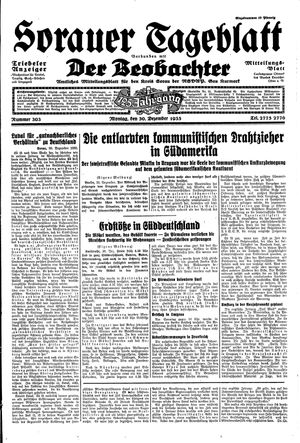 Sorauer Tageblatt vom 30.12.1935