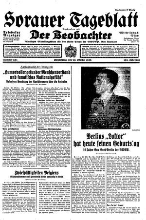 Sorauer Tageblatt vom 29.10.1936