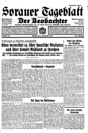 Sorauer Tageblatt vom 06.11.1936