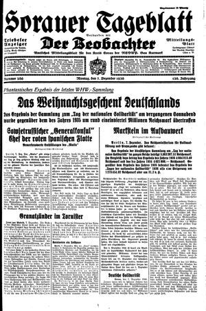 Sorauer Tageblatt vom 07.12.1936