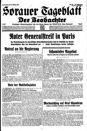 Sorauer Tageblatt vom 18.03.1937