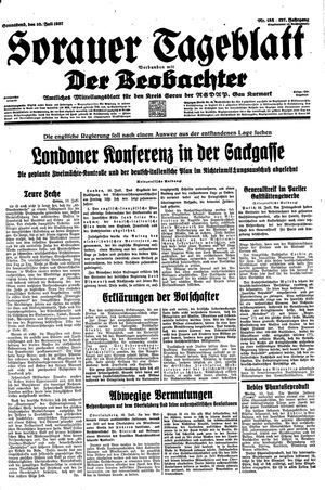 Sorauer Tageblatt vom 10.07.1937