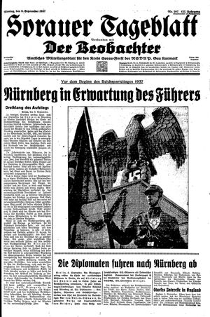 Sorauer Tageblatt vom 06.09.1937