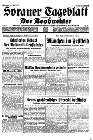 Sorauer Tageblatt vom 09.07.1938