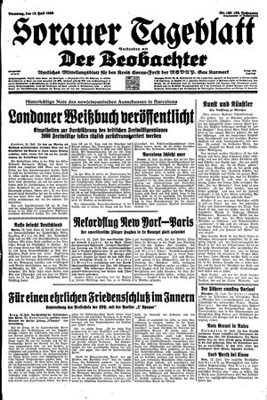 Sorauer Tageblatt vom 12.07.1938