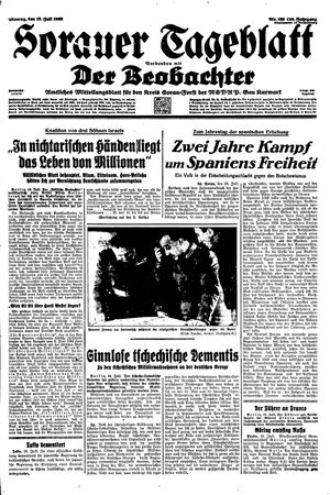 Sorauer Tageblatt vom 18.07.1938