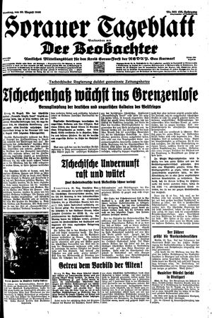 Sorauer Tageblatt vom 30.08.1938