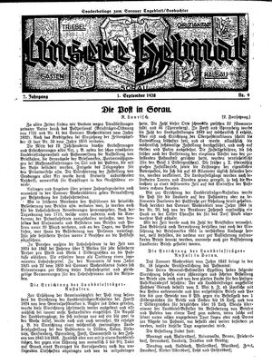 Sorauer Tageblatt vom 01.09.1938
