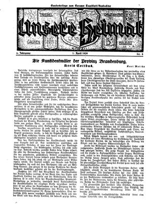Sorauer Tageblatt vom 01.04.1939