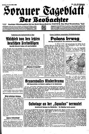 Sorauer Tageblatt vom 26.05.1939