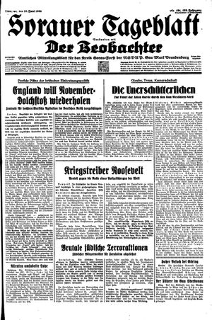 Sorauer Tageblatt vom 13.06.1939