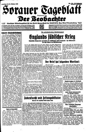 Sorauer Tageblatt vom 31.10.1939