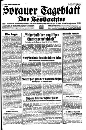 Sorauer Tageblatt vom 04.11.1939