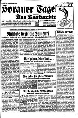 Sorauer Tageblatt on Dec 12, 1939