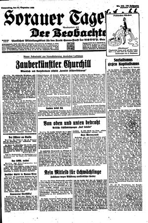 Sorauer Tageblatt vom 21.12.1939