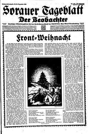 Sorauer Tageblatt vom 23.12.1939