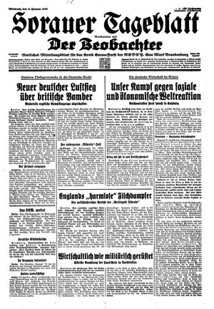 Sorauer Tageblatt vom 03.01.1940