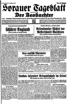 Sorauer Tageblatt vom 04.01.1940