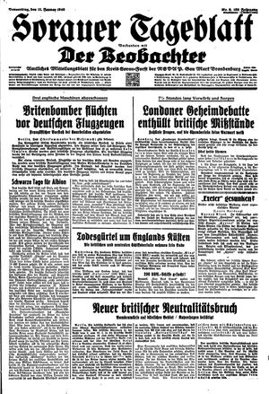 Sorauer Tageblatt vom 11.01.1940