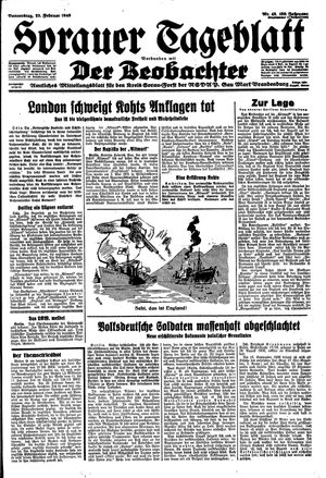 Sorauer Tageblatt vom 22.02.1940