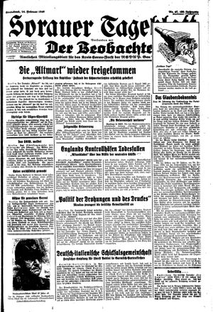 Sorauer Tageblatt vom 24.02.1940