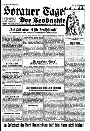 Sorauer Tageblatt vom 16.03.1940
