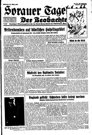 Sorauer Tageblatt vom 20.03.1940