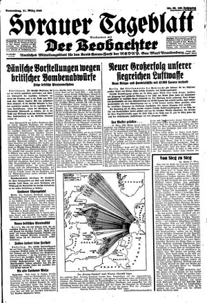 Sorauer Tageblatt vom 21.03.1940