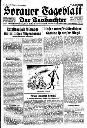 Sorauer Tageblatt on Mar 23, 1940