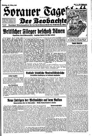 Sorauer Tageblatt vom 26.03.1940